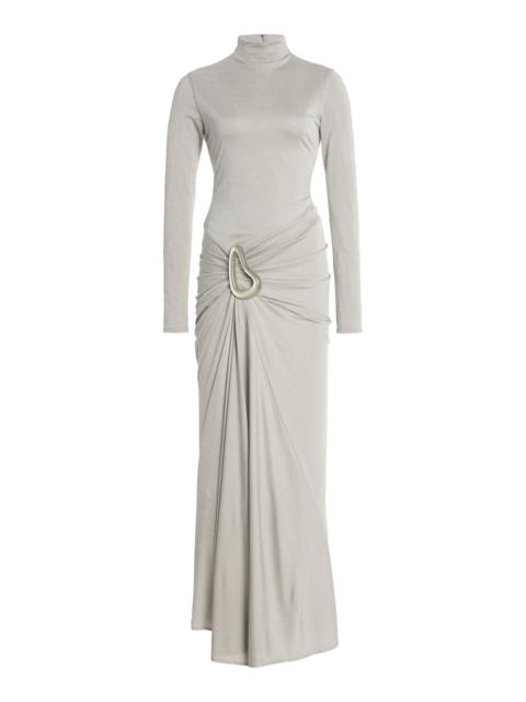 SILVIA TCHERASSI Venus Midi Dress silver