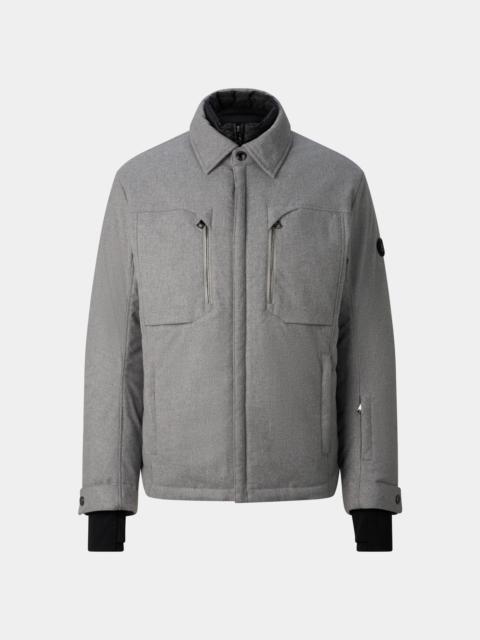 BOGNER Flave Flannel Jacket in Light Gray