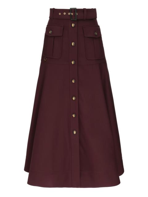 Zimmermann LUNA WOOL MIDI SKIRT
