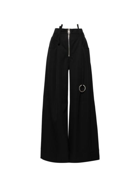 THE ATTICO wide-leg wool trousers