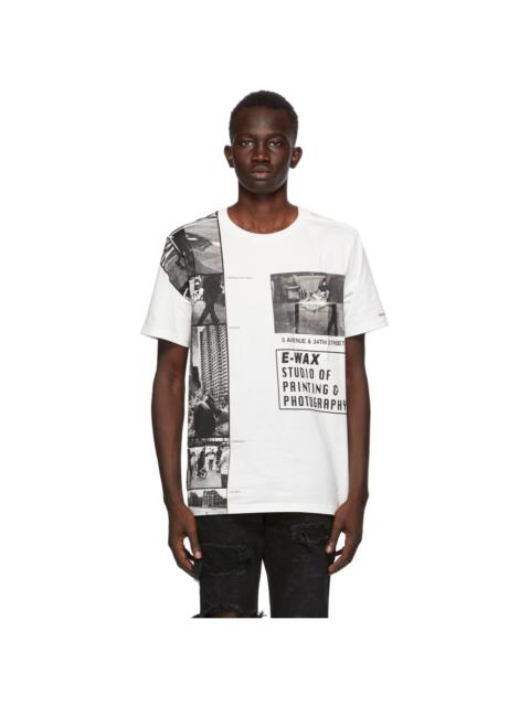 TAKAHIROMIYASHITA TheSoloist. White E-WAX Edition Print 'Street' T-Shirt