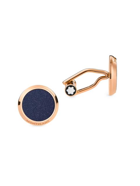 Montblanc Men's Goldtone Stainless Steel Round Cufflinks - Rose Gold
