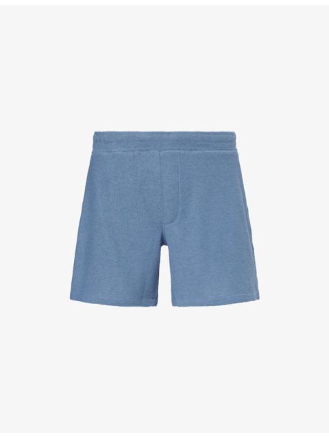 PAIGE Elijah Drawstring Cotton-Blend Shorts