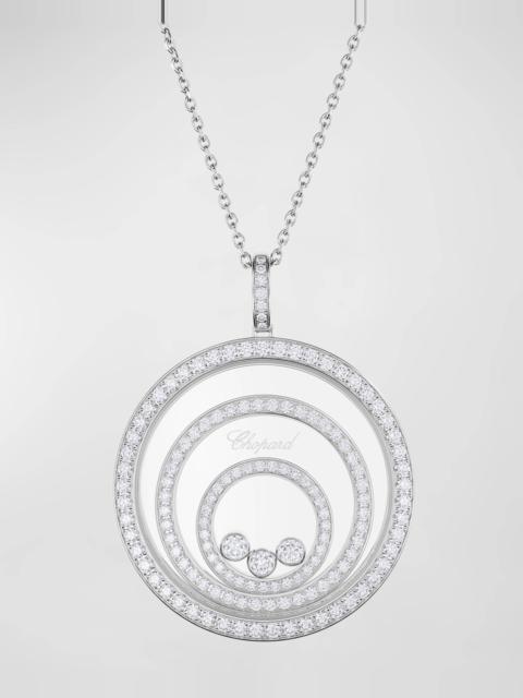 Happy Spirit 18K White Gold Diamond Large Pendant Necklace