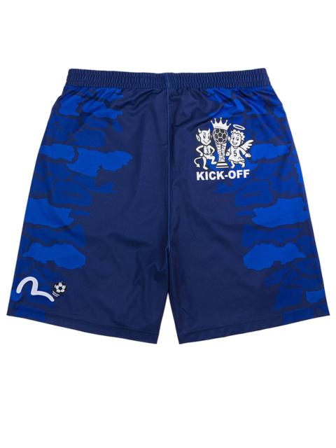 EVISU Ishigaki Camo Print Football Shorts