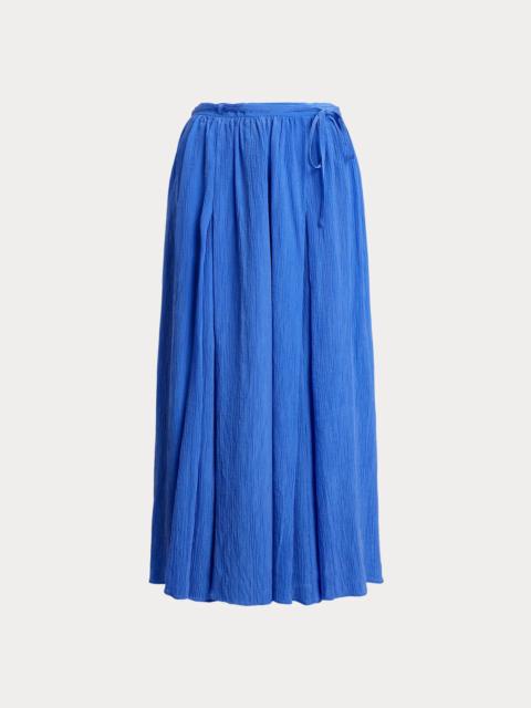Polo Ralph Lauren Crinkled A-Line Wrap Skirt