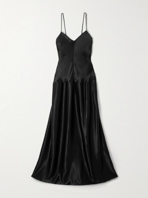 FFORME Layla Hammered-satin Maxi Dress