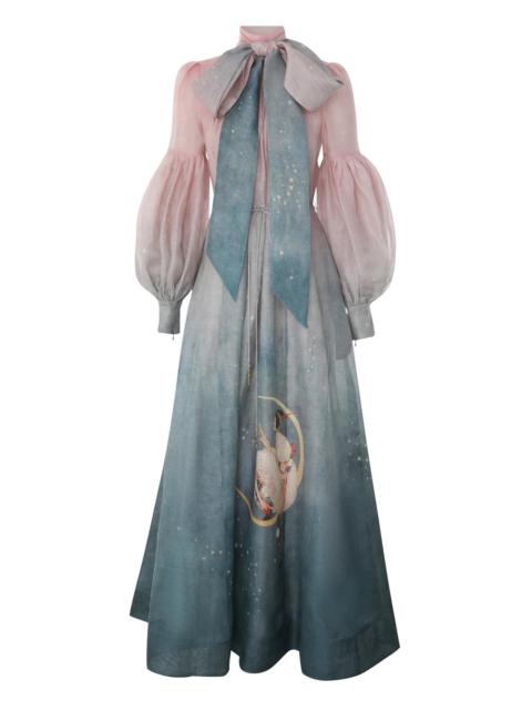 Zimmermann EDEN TIE NECK GOWN