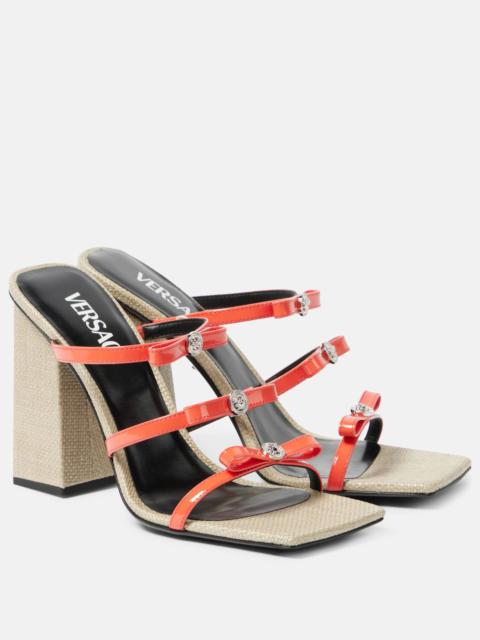 Gianni Ribbon 95 leather sandals