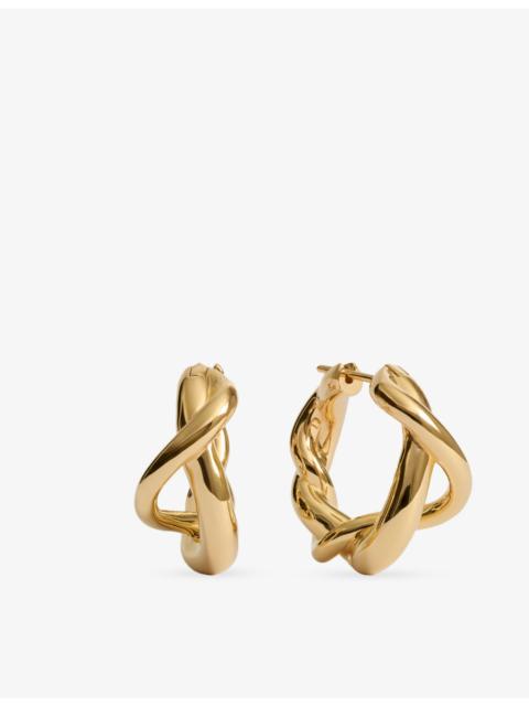 MONICA VINADER Ochre Medium 18ct Yellow Gold Vermeil Hoop Earrings