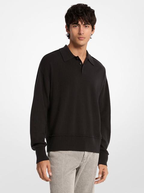 MICHAEL KORS Wool Polo Sweater