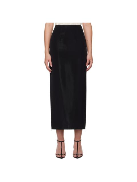 GIA STUDIOS Black Aodai Maxi Skirt