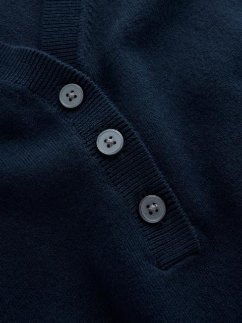 BODEN Camilla Cotton V-neck T-shirt-Navy