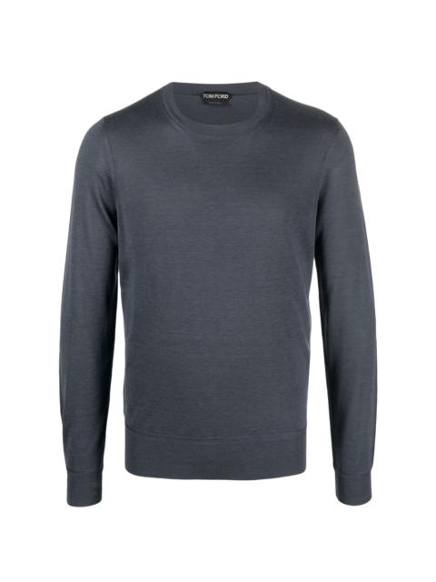 crew-neck long-sleeve jumper