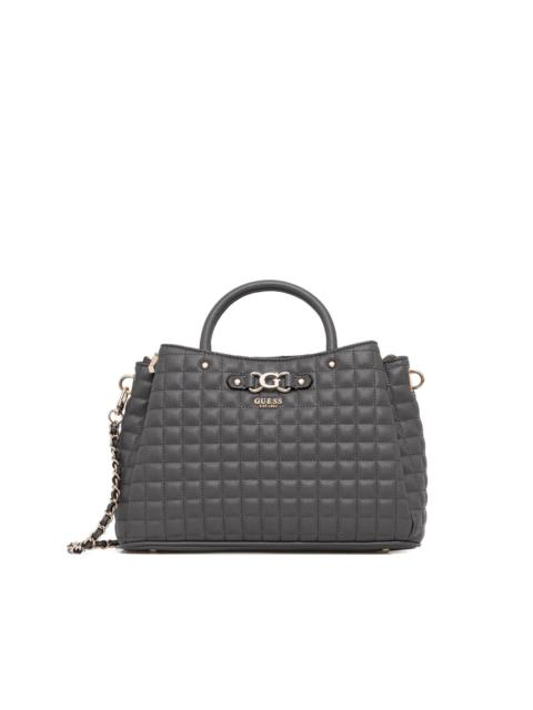 GUESS USA logo-plaque quilted tote bag