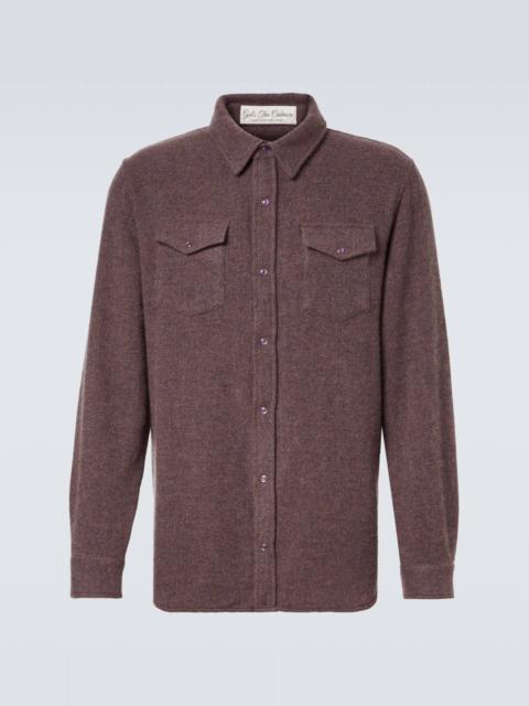 God’s True Cashmere Cashmere shirt with amethyst