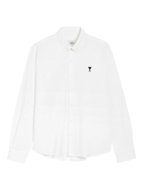AMI Paris Ami Paris Ami De Coeur Cotton Buttoned Shirt