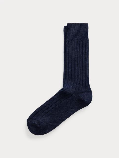 RRL by Ralph Lauren Indigo Stretch Cotton-Blend Socks