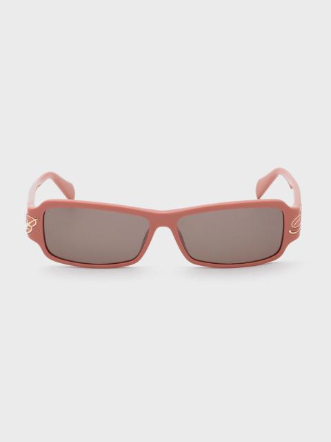 Blumarine ACETATE SUNGLASSES WITH RECTANGULAR SHAPE