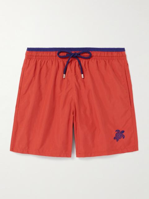 Vilebrequin Moka Straight-Leg Mid-Length ECONYL® Swim Shorts