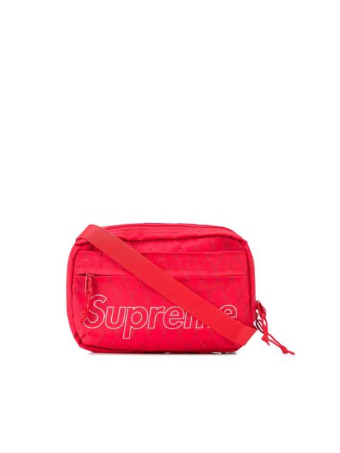 logo print shoulder bag