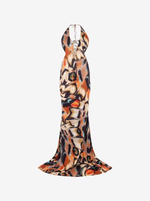 Roberto Cavalli Butterfly Print Dress