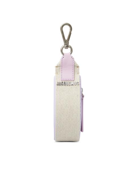 JACQUEMUS Le Peru leather-trimmed keyring