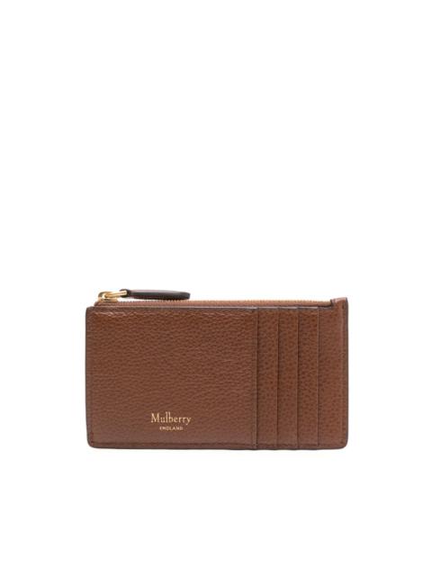 Mulberry zipped leather coin pouch