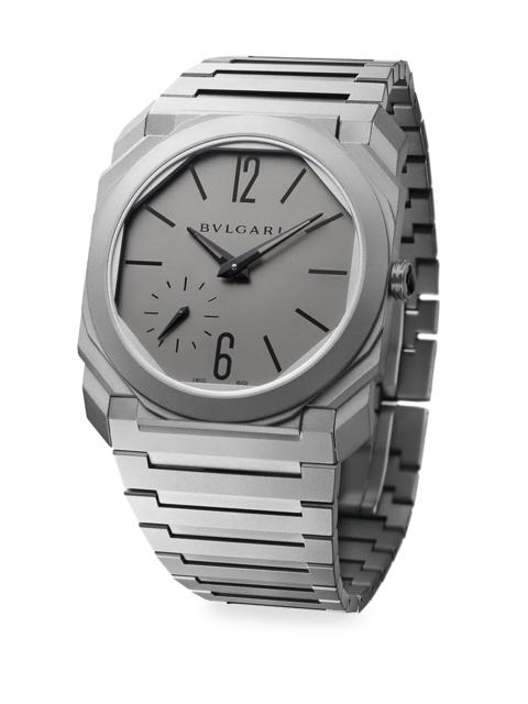 BVLGARI Unisex Octo Finissimo Titanium Bracelet Watch