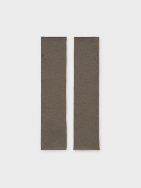 LISA YANG Aspen Arm Warmers Cashmere  Brown ONESIZE