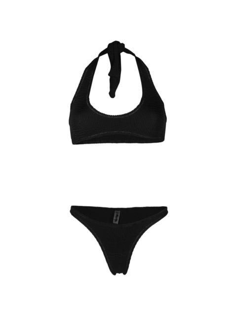 Reina Olga Pilou seersucker bikini set set