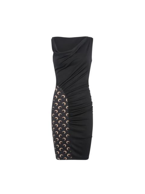 Marine Serre｜DRESSES (WDR274ACKNI0511 BK99) Recycled Nylon Long Dress • Marine Serre