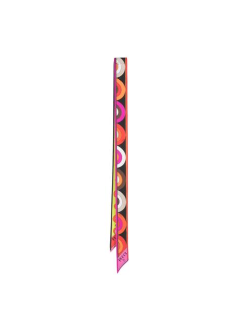 PUCCI abstract-pattern silk scarf