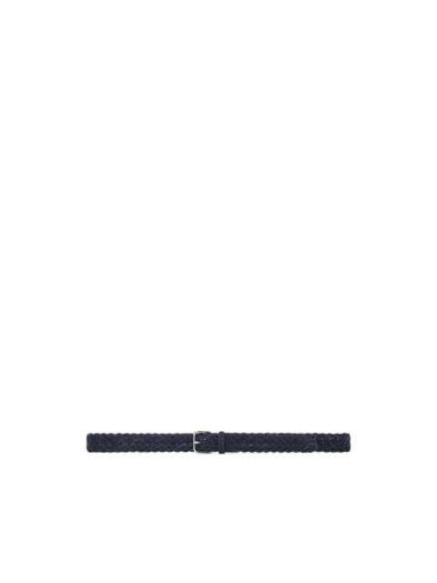 GIORGIO ARMANI braided suede belt