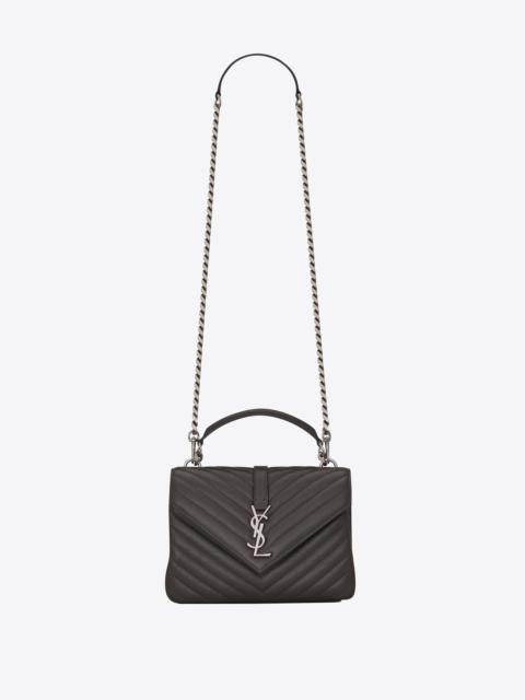 collège medium in quilted matte crinkled leather