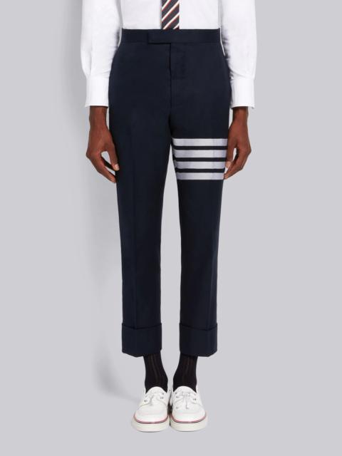 Thom Browne Navy Cotton Suiting Engineered 4-Bar Classic Trouser
