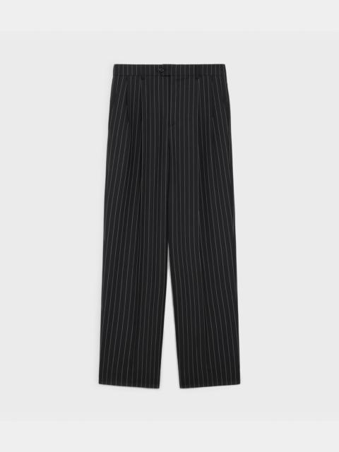 CELINE SKATE PANTS IN STRIPED WOOL FABRIC