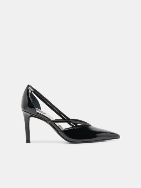 dolce vita KAINE HEELS MIDNIGHT CRINKLE PATENT LEATHER