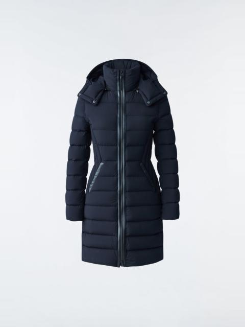 MACKAGE FARREN Agile-360 stretch light down coat with removable hood for ladies