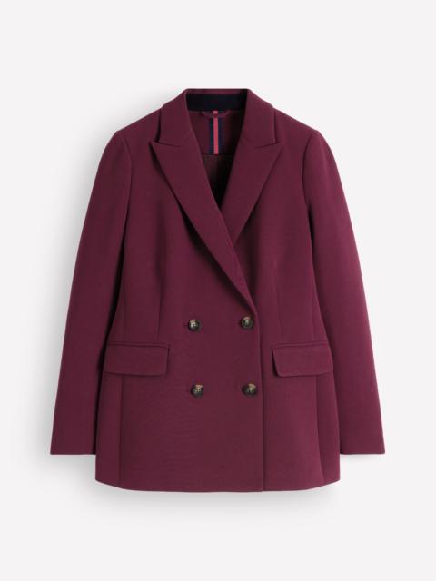 BODEN Double Breasted Blazer-Deep Wisteria