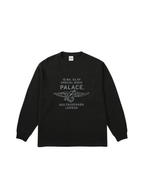 PALACE DOVE STAMP WAFFLE LONGSLEEVE BLACK