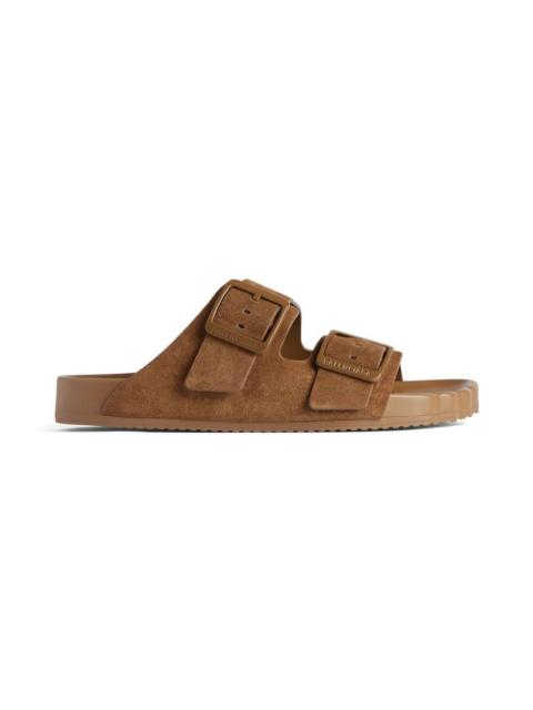 BALENCIAGA Men's Sunday Sandal in Brown