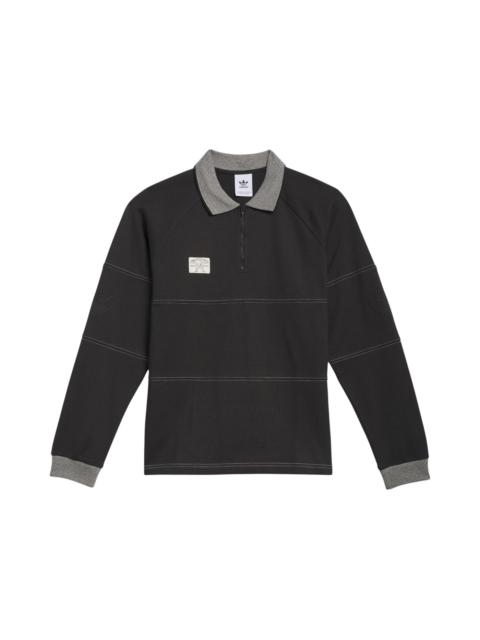 adidas adidas Shmoofoil Heavyweight Rugby Long Sleeve Shirt Black Alumina