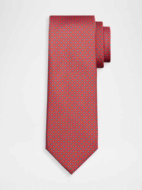 Brioni Men & apos;s Micro-Floral Silk Tie