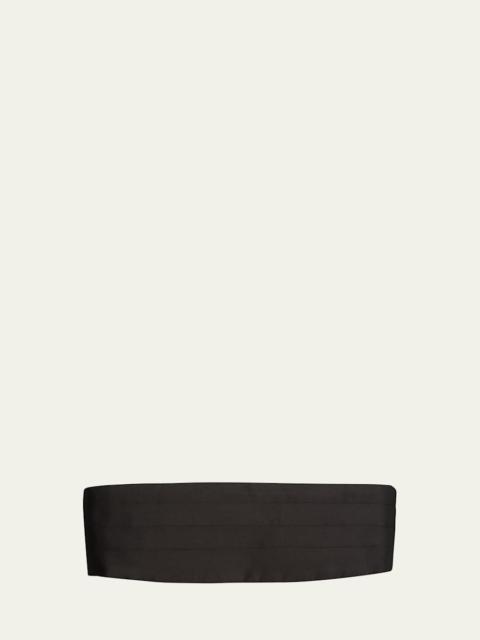 ZEGNA Men's Pleated Silk Cummerbund
