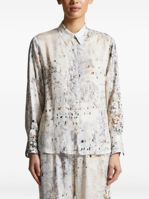 PESERICO abstract-print shirt
