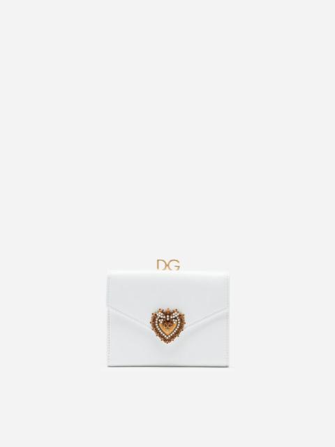 Dolce & Gabbana French flap Devotion wallet in calfskin