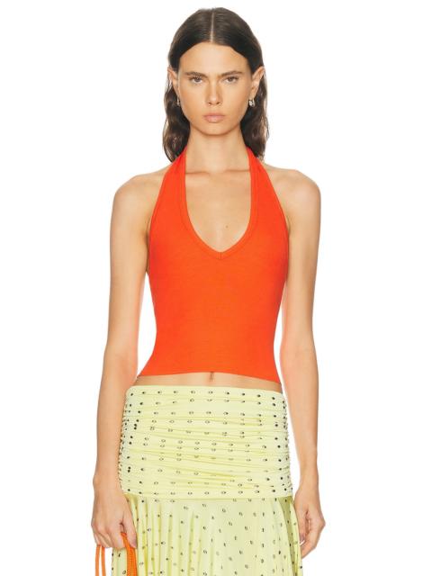 ÉTERNE Cropped Halter Top