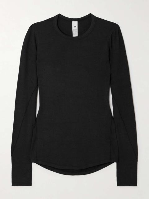 lululemon Hold Tight ribbed stretch LENZING™ Modal-jersey T-shirt Black