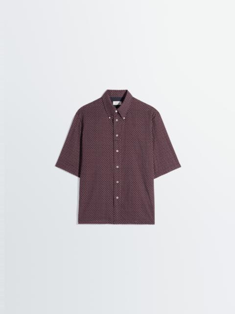 Lemaire SHORT SLEEVE SHIRT IN GEOMETRIC PRINTED COTTON